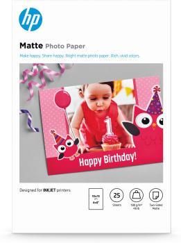 0000099420 HP MATTE FSC PHOTO PAPER 4X6 25 SHEETS