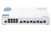 0000095032 QNAP 12 PORTS SWITCH 8X1GB, 4X10GB SFP+/RJ45