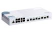 0000095032 QNAP 12 PORTS SWITCH 8X1GB, 4X10GB SFP+/RJ45