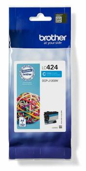 0000103280 LC424C CYAN INK CARTRIDGE - SINGLE PACK. PRINTS ABOUT 750 PA