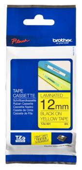 0000103533 NASTRO LAMINATO 12MM 8M NERO/GIALLO