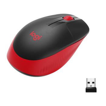 0000104813 M190 FULL-SIZE WIRELESS MOUSE - RED - EMEA