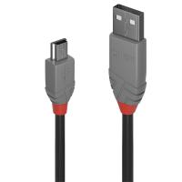 Accessories - Cables - Usb Cable 0000105035 0,5M USB 2.0 KABEL A/MINI-B, ANTHRA