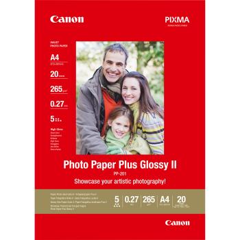 0000106996 PP-201 CARTA FOTOGRAFICA PHOTO PAPER PLUS GLOSSY A4 20 FOGLI