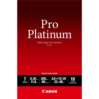 0000107046 PT-101 A3+ CARTA FOTOGRAFICA PRO PLATINUM 10 FOGLI 300 G/M2