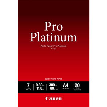 0000107052 PT-101 A4 CARTA FOTOGRAFICA PRO PLATINUM 20 FOGLI 300 G/M2