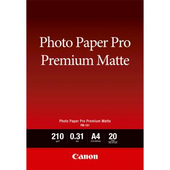 0000107653 PM-101 A4 20SH PHOTO PAPER PREMIUM MATTE A4 20 FOGLI