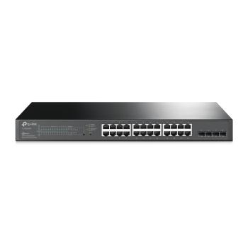 0000114968 SWITCH 24P LAN GIGABIT TP-LINK TL-SG2428P (T1600G-28PS)POE+ SMART CON 4 COMBO SFP - GARANZIA A VITA