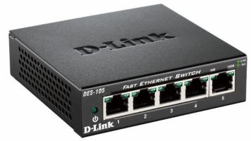 Networking - Switch 0000116076 D-LINK SWITCH 5 PORTE 10/100 CASE METALLICO