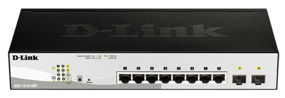 Networking - Switch 0000116110 D-LINK SWITCH 8 PORTE GIGABIT POE + 2 PORTE SFP SMART MANAGED