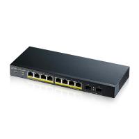 Networking - Switch 0000118369 ZYXEL SWITCH MANAGED 8 PORTE GIGABIT POE 70W, 2XSFP, DESIGN SENZA VENTOLE, DESKTOP