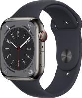 Smartphone and Tablet - Smartwatch 0000119408 APPLE WATCH SERIES 8 GPS + CELLULAR 41MM GRAPHITE STAINLESS STEEL CASE WITH MIDNIGHT SPORT BAND - RE