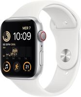 Smartphone and Tablet - Smartwatch 0000119409 APPLE WATCH SE GPS 44MM SILVER ALUMINIUM CASE WITH WHITE SPORT BAND - REGULAR