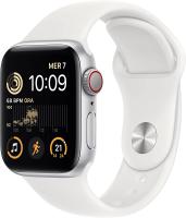 Smartphone and Tablet - Smartwatch 0000119426 APPLE WATCH SE GPS + CELLULAR 40MM SILVER ALUMINIUM CASE WITH WHITE SPORT BAND - REGULAR