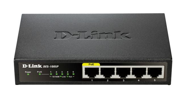 0000116067 D-LINK SWITCH 5 PORTE 10/100 DI CUI 1 POE DESKTOP