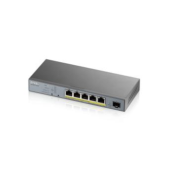 0000117143 SWITCH 5P LAN GIGABIT POE ZYXEL GS1350-6HP-EU0101F NEBULAFLEX MANAGED X CCTV - 1P SFP-1Y SERV.NEBULAPRO