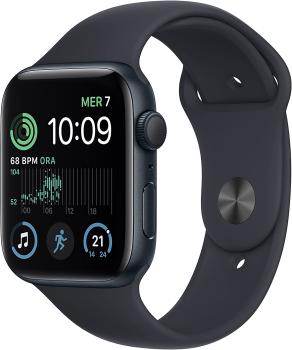 0000119433 APPLE WATCH SE GPS 44MM MIDNIGHT ALUMINIUM CASE WITH MIDNIGHT SPORT BAND - REGULAR