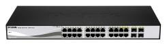 0000116106 D-LINK SWITCH 28 PORTE GIGABIT DI CUI 24 POE + 4 PORTE SFP SMART MANAGED