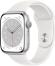 0000119420 APPLE WATCH SERIES 8 GPS 45MM SILVER ALUMINIUM CASE WITH WHITE SPORT BAND - REGULAR