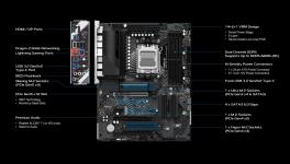 Components - Motherboard 0000121022 ASROCK MB AMD X670, X670E PG LIGHTNING AM5, 4DDR5, 4SATA, 1PCI-E 5.0, 1PCI-E 4.0 ATX