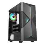 Components - Case 0000121246 Case SPACIRC XO - Gaming Middle Tower, 2x12cm ARGB fan, USB3