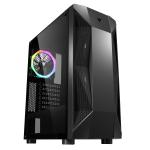 Components - Case 0000121247 Case THE ROCK EVO - Gaming Middle Tower, USB3, 12cm ARGB fan, Side Panel Temp Glass