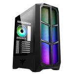 Components - Case 0000121254 Case VERTIBRA Y210 - Gaming Middle Tower, 12cm ARGB fan, 2xUSB3, Side Panel Temp Glass