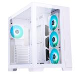 Components - Case 0000124916 Case DARK CAVE - Gaming Tower, ATX, 4x12cm ARGB fan, 2xUSB3, Type-C, Side & Front Panel Temp Glass, White Edition