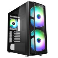 Componenti - Case 0000121237 Case MAJES 20 EVO - Gaming Full Tower, 2x20cm ARGB fan, USB3, Front & Side Panel Temp Glass