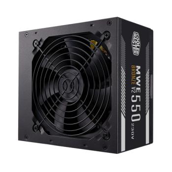 0000120928 COOLER MASTER ALIMENTATORE MWE 550W V2 230V 80PLUS BRONZE ATX 120MM FAN ACTIVE, NON MODULARE