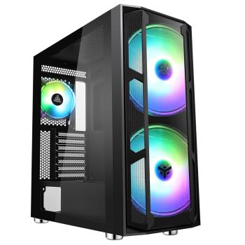 0000121237 Case MAJES 20 EVO - Gaming Full Tower, 2x20cm ARGB fan, USB3, Front & Side Panel Temp Glass