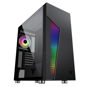 0000121239 Case MAJES 30 - Gaming Full Tower, 12cm ARGB fan, 2xUSB3, Side Panel Temp Glass