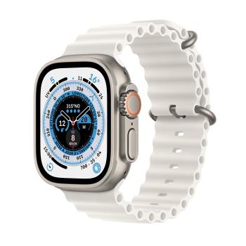 0000122705 APPLE WATCH ULTRA GPS + CELLULAR, 49MM TITANIUM CASE WITH WHITE OCEAN BAND