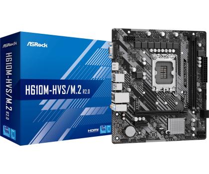 0000124129 ASROCK MB H610, H610M-HVS/M.2 R2.0, LGA1700 , mATX