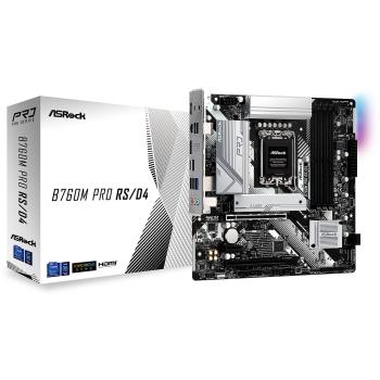 0000124131 ASROCK MB B760, B760M Pro RS/D4, LGA1700, 4 DDR4 , mATX