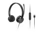 0000122059 LENOVO USB-A WIRED STEREO ON-EAR HEADSET WITH CONTROL BOX