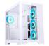 0000124916 Case DARK CAVE - Gaming Tower, ATX, 4x12cm ARGB fan, 2xUSB3, Type-C, Side & Front Panel Temp Glass, White Edition