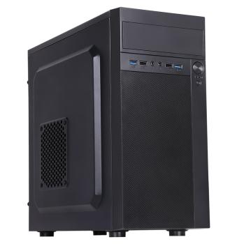 0000125304 CABINET ITEK MICROATX MIDI TOWER MODELLO THEON - ALIM 500W FAN 12CM - 2XUSB3.0 FRONTALI - COLORE BLACK (ITOCMPTO)