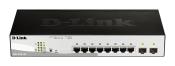 0000126401 D-LINK SWITCH 8-PORT 10/100/1000BASE-T POE + 2-PORT 1 GBPS SFP PORTS METRO ETHERNET SWITCH