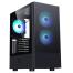 0000129716 Case SIISBE 3.0 - Gaming Middle Tower, 3x12cm ARGB fan, USB3, Side Panel Temp Glass with hinge