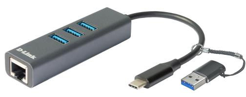 Networking - Switch 0000131141 USB-C/USB TO GIGABIT ETHERNET WITH 3 USB 3.0