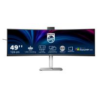 Monitor - Monitor da 22 a 23,9 pollici 0000133197 PHILIPS MONITOR CURVO 49 LED VA DUAL QHD 32:9 4MS 450 CDM, USB-C DOCK, WEBCAM, REG ALTEZZA, DP/HDMI,