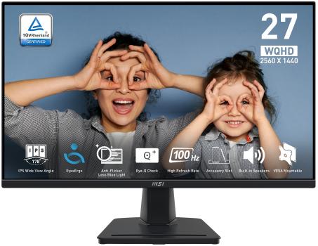 0000134236 MSI MONITOR 27 LED IPS 16:9 QHD 1MS 100HZ 300 CDM, DP/HDMI, MULTIMEDIALE