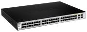 0000134249 D-LINK SWITCH 48-PORT GIGABIT SMART MANAGED SWITCH WITH 4 COMBO 1000BASE-T/SFP PORTS