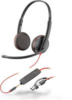 Accessories - Headphones and Speakers 0000138596 POLY BW 3225 USB-C HS +3.5MMP +USB-C/A