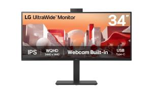 Monitor - Monitor da 30 a 39,9 pollici 0000140675 34BA85QE 34 IN IPS BORDERLESS - CURVO - WEBCAM FHD 21:9 3440X144