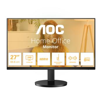 0000140778 AOC U27B3AF 27 UHD 4K 3840X2160 60HZ IPS PANEL 16:9 W-LED MONITO