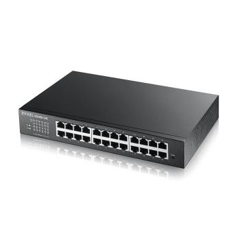 0000141290 ZYXEL SWITCH MANAGED 24 PORTE GIGABIT, SUPPORTO IPV6, VLAN, DESIGN SENZA VENTOLE, DESKTOP/RACK