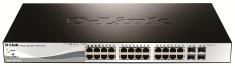 0000141224 D-LINK SWITCH 24 PORTE GIGABIT POE + 4 PORTE SFP SMART+