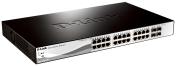 0000141224 D-LINK SWITCH 24 PORTE GIGABIT POE + 4 PORTE SFP SMART+